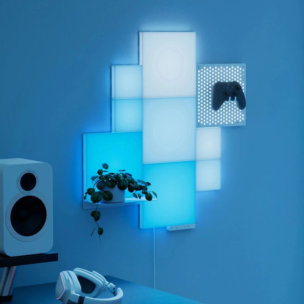Sieninis šviestuvas „Nanoleaf Blocks“ pradinis rinkinys (10 vnt.) | 16 mln. ir daugiau spalvų