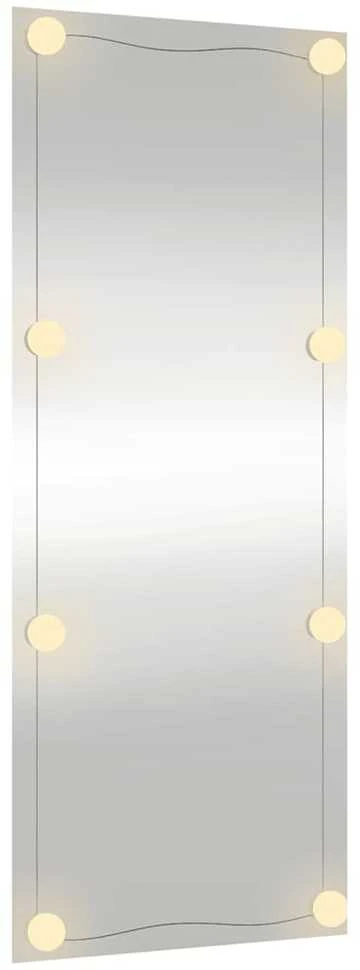 Sieninis veidrodis su LED lemputėmis, 40x100cm, stiklas