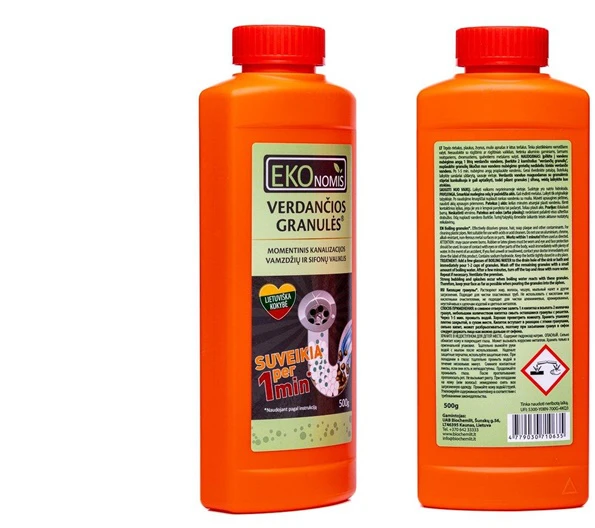 Sifonų ir kanaliza valik Ekonomis VERDANČIOS GRANULĖS ®,500g