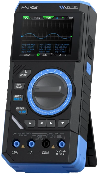 SigGen 3-in-1 FNIRSI DST-201 handheld digital multimeter with oscilloscope