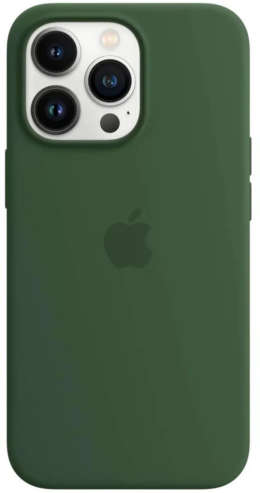 Apple iPhone 13 Pro Silikoninis dėklas su MagSafe, Žalias (Clover)