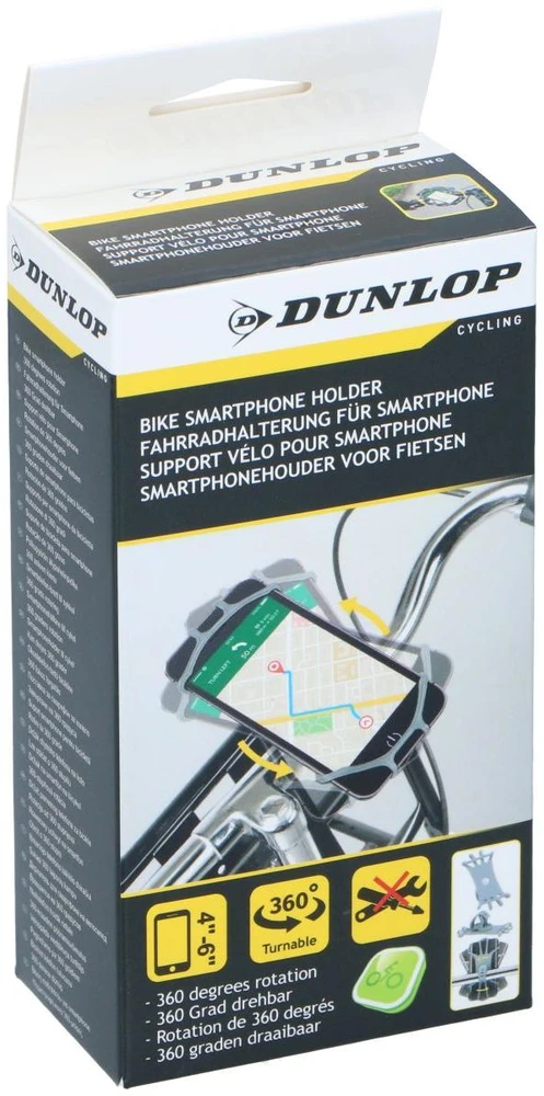 Dviračio silikoninis telefono laikiklis Dunlop