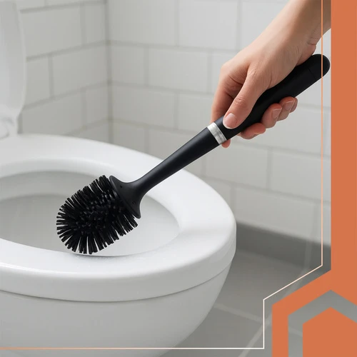Silicone bathroom brush juodas Ruhhy 25882