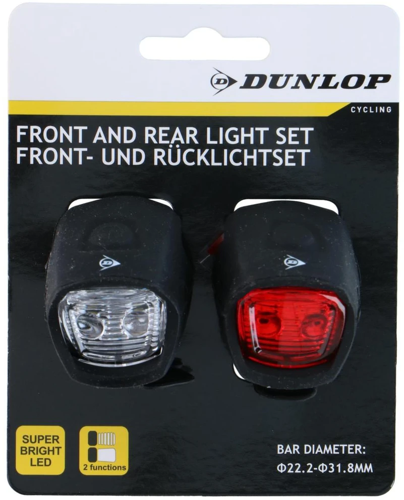 Dunlop Silikoninių LED dviračių lempų rinkinys