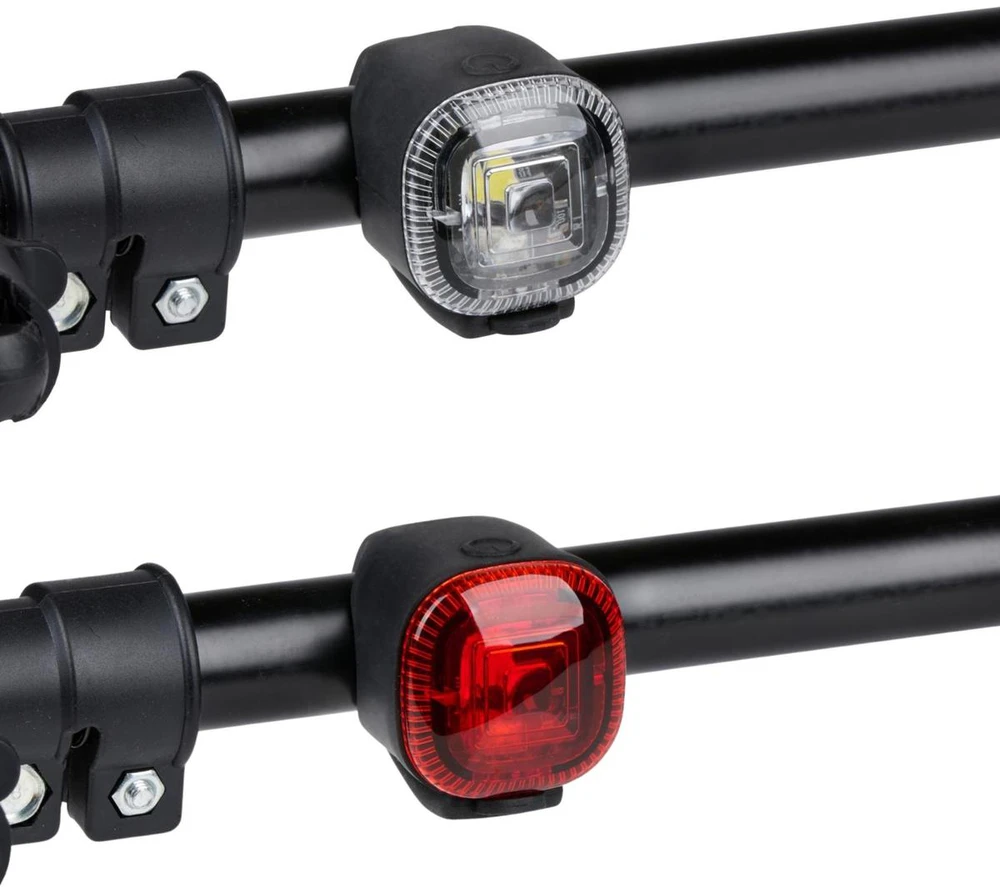 SILIKONINIŲ LED DVIRAČIO ŽIBINTŲ RINKINYS PRIEKINIS GALINIS DUNLOP 346199