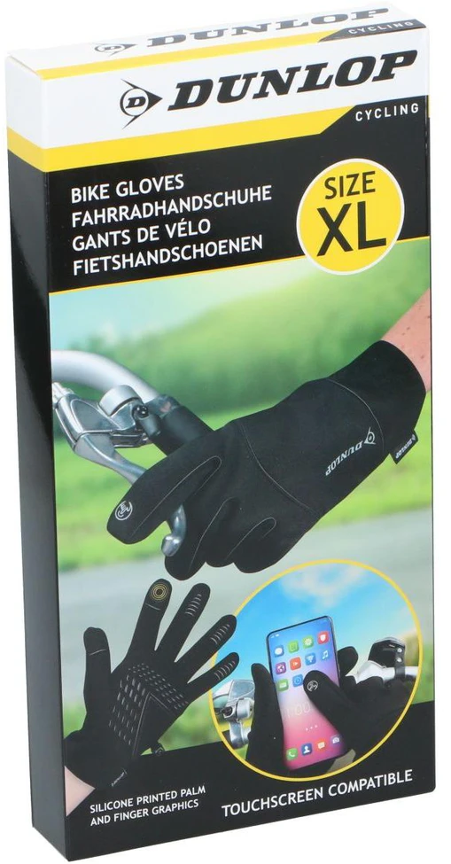 Dviračių pirštinės liečiamam ekranui XL Dunlop
