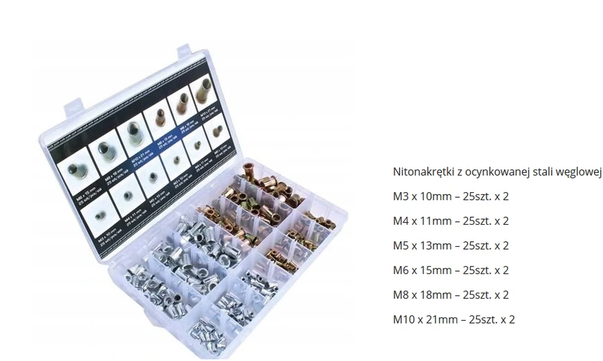 SILVER Sidabrinis SIDABRINĖS KNIEDINĖS VERŽLĖS M3-M10 300vnt.