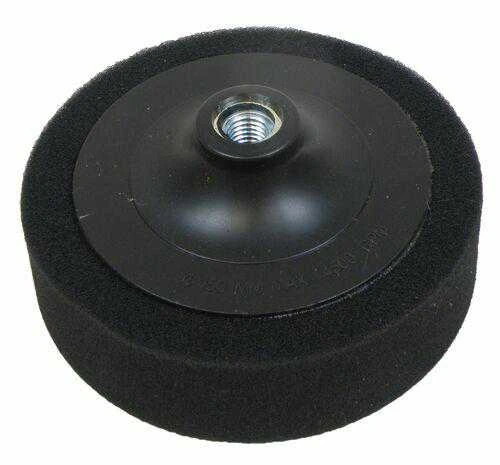 Juoda poliravimo kempinė 125mm su M14 sriegiu