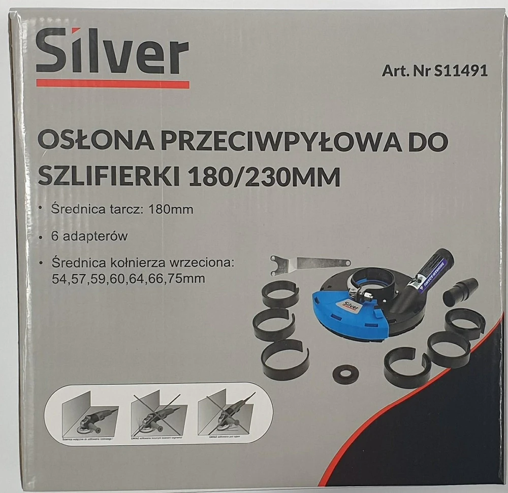 SILVER Sidabrinis Sidabrinis APSAUGINIS GAUBTAS NUO DULKIŲ ŠLIFUOKLIUI 180-230