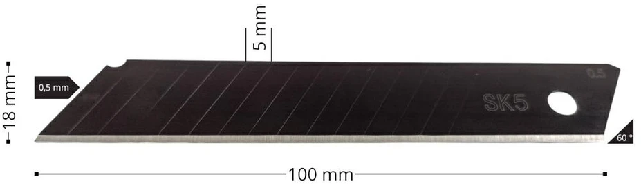 SILVER Sidabrinis Sidabrinis AŠMENYS TAPETINIAMS PEILIAMS 100x18x0.5mm SK5