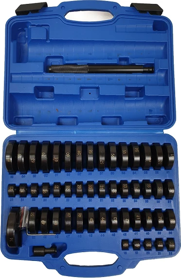 SILVER Sidabrinis Sidabrinis GUOLIŲ ĮVORIŲ IŠTRAUKIKLIS, ADAPTERIAI PRESAMS, 52 vnt., 18-74 mm
