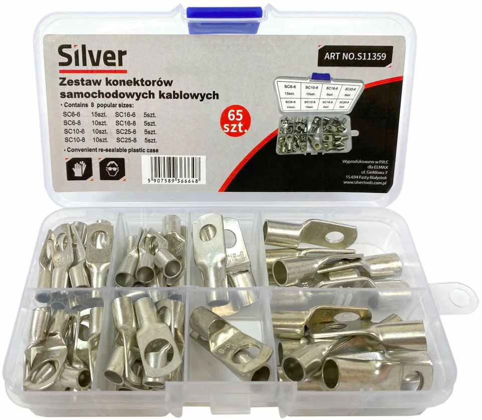 SILVER Sidabrinis KONEKTORY OCZKOWE 65el.