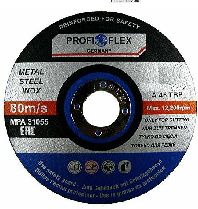 SILVER Sidabrinis Sidabrinis PJOVIMO DISKAS METALUI 115*1,0mm PROFI