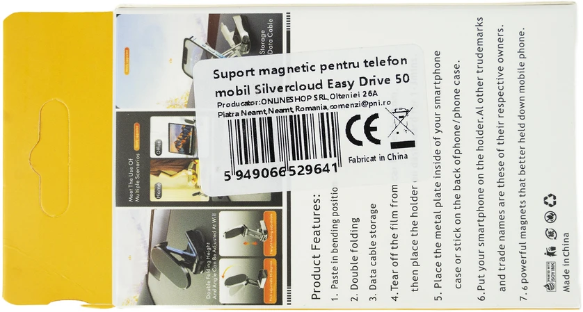 Silvercloud Easy Drive 50 sulankstomas magnetinis mobiliojo telefono laikiklis