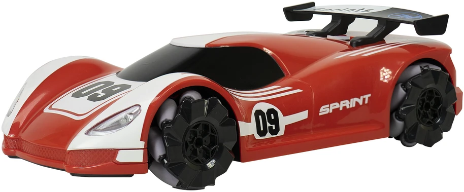 Silvercloud RedOne žaislinis sportinis automobilis su lipniu padu, vėliavėle ir nuotolinio valdymo pulteliu