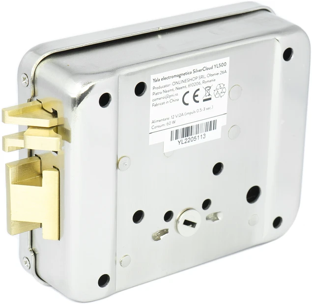 SilverCloud YL500 elektromagnetinė spyna su laikikliu, kairinė, Fail Secure NO