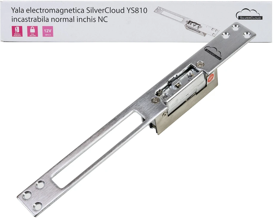 SilverCloud YS810 įkraunama elektromagnetinė spyna, Fail Secure NO