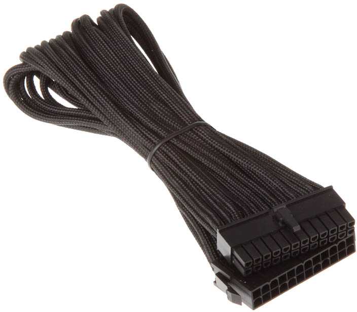 SilverStone 24 kontaktų ATX į 24 kontaktų ATX – 300 mm, juodas