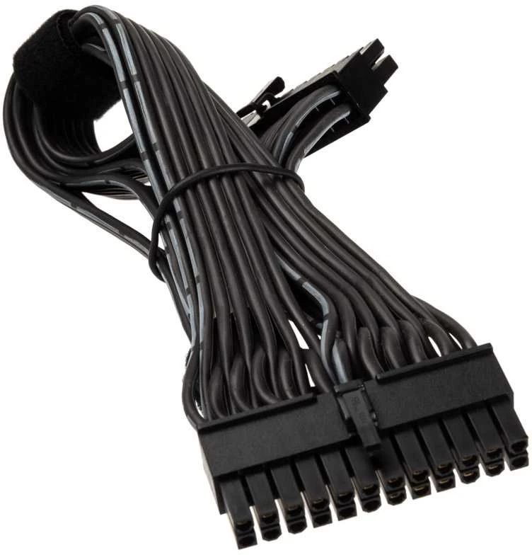 SilverStone 24 Pin ATX to 24 Pin Cable 350mm - juodos spalvos