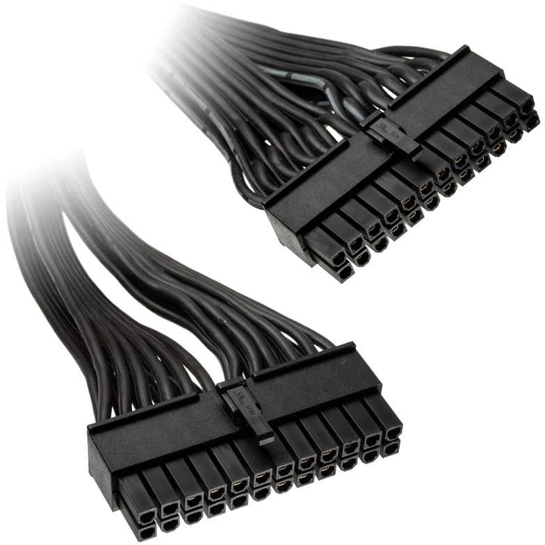 SilverStone 24 Pin ATX to 24 Pin Cable 350mm - juodos spalvos