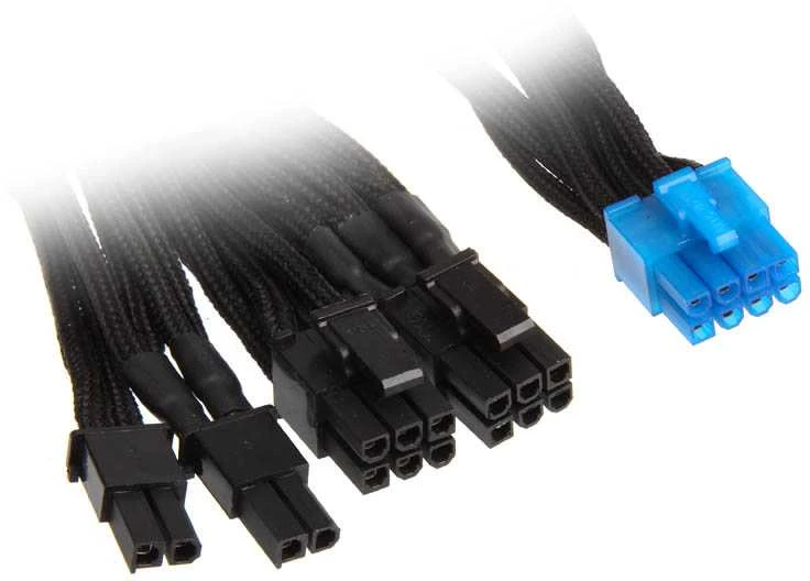 Silverstone 6+2-PCIe-Kabelis (2x) für modulare Netzteile - 550mm