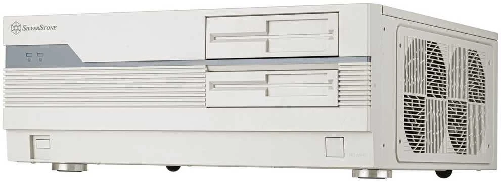 SilverStone FLP01 PC-kompiuterio korpusas, HTPC, SSI-CEB/ATX - baltos spalvos
