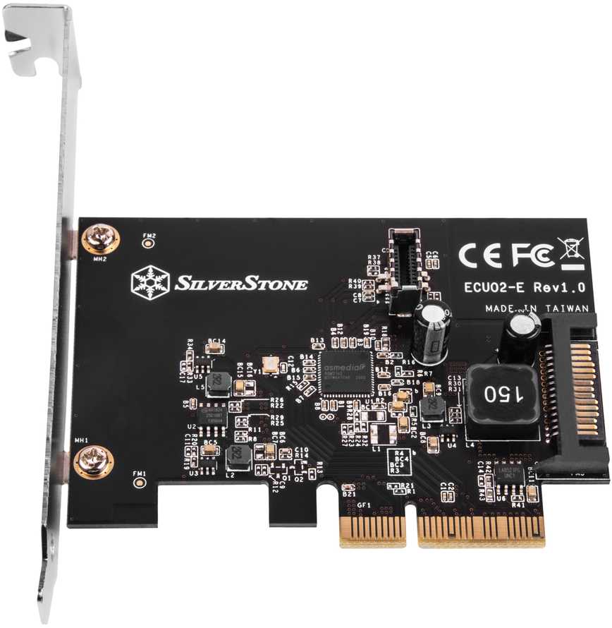 „Silverstone SST-ECU02-E“ USB adapterio plokštė, PCIe 3.0, 1x USB-C 3.1 vidinis - žemo profilio