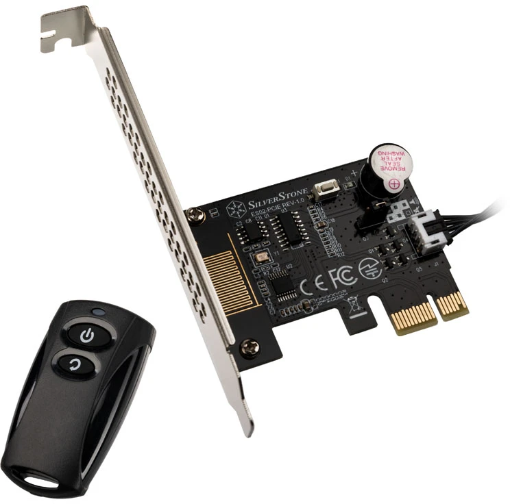 SilverStone SST-ES02-PCIe – nuotolinio valdymo pultas kompiuterio įjungimui/išjungimui