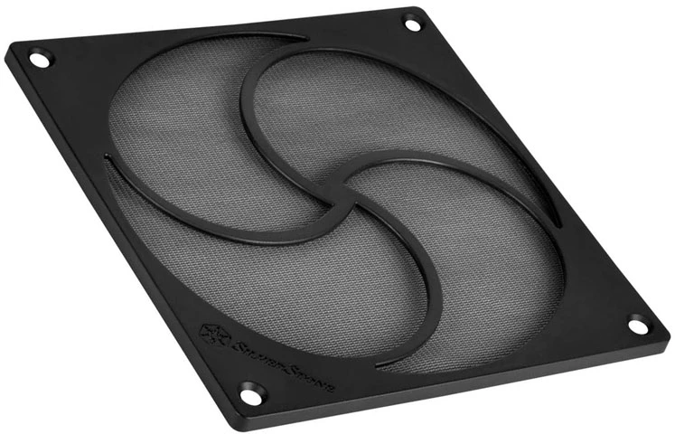 „SilverStone SST-FF125B“ magnetinis didelio srauto dulkių filtras, juodas – 120 mm