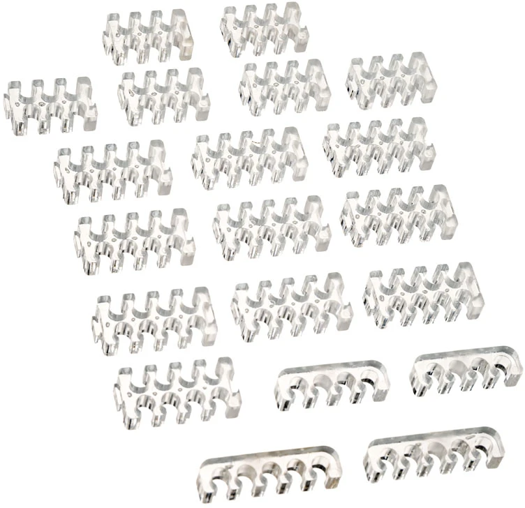 SilverStone SST-PP09, cable comb set, transparent
