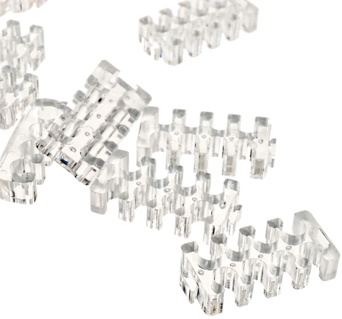 SilverStone SST-PP09, cable comb set, transparent