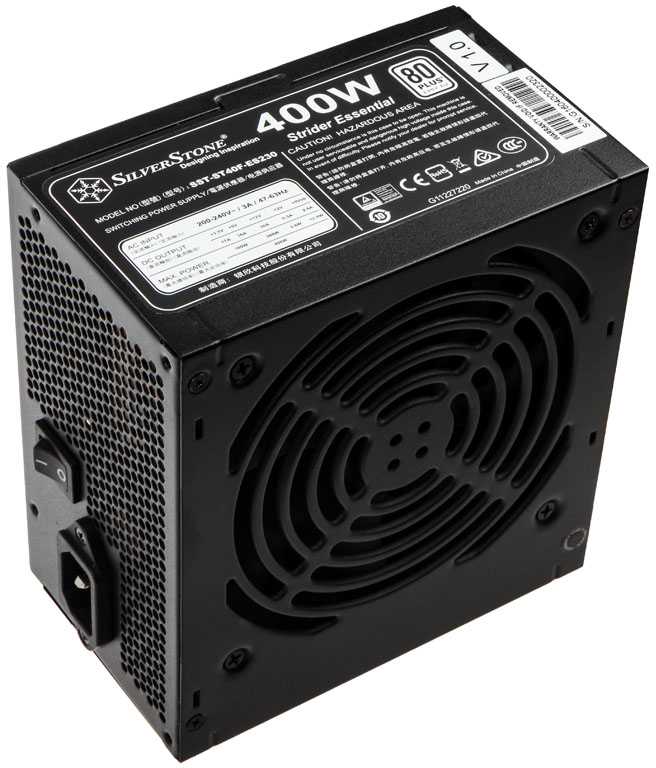 Silverstone ATX PSU SST-ST40F-ES230, 400W 80 Plus, mažas triukšmas 120mm