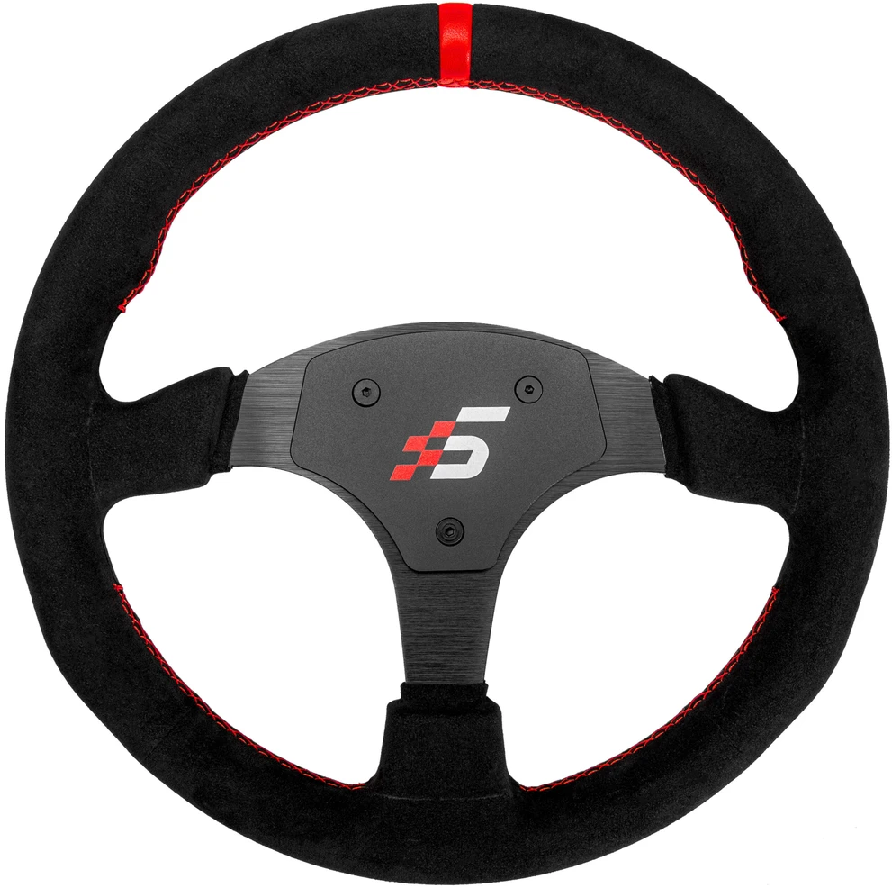 „Simagic P-330R“ vairo ratlankis, aptrauktas „Alcantara“, 330 mm
