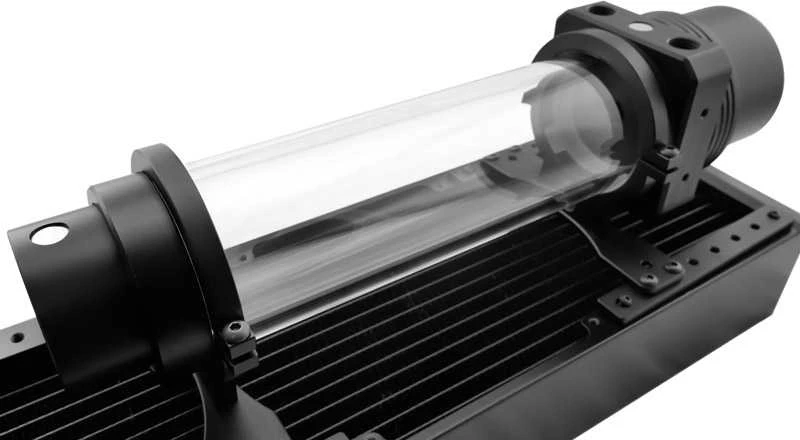 „Singularity Computers“ Protium rezervuaras 200 mm – Acetal, juodas