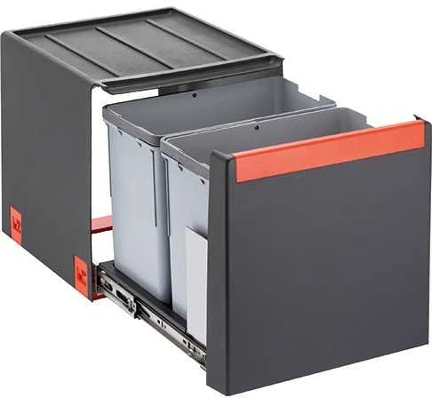 Šiukšliadėžė FRANKE, Cube 40, automatinis atidarymas, 2x14l.