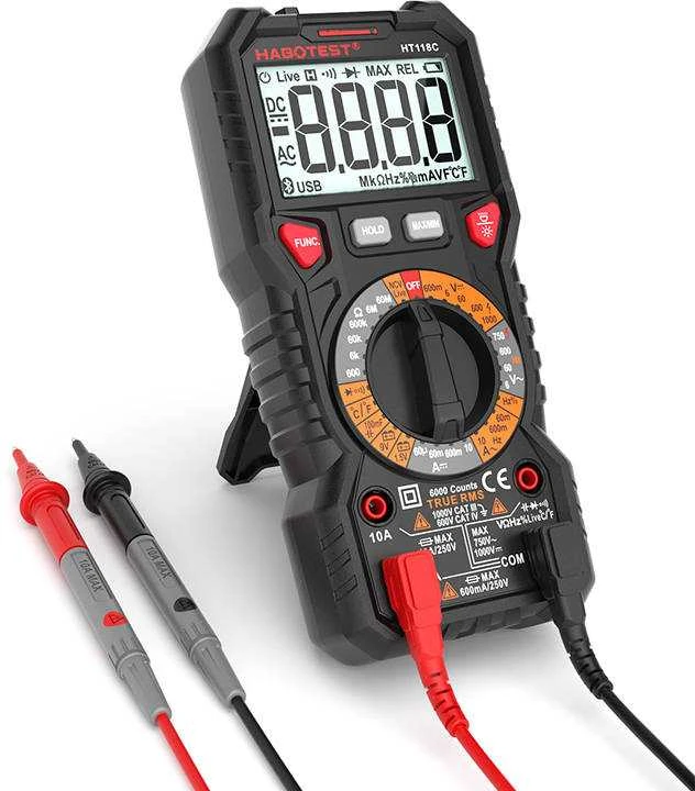 Multimetras su žibintuvėliu Habotest HT118C