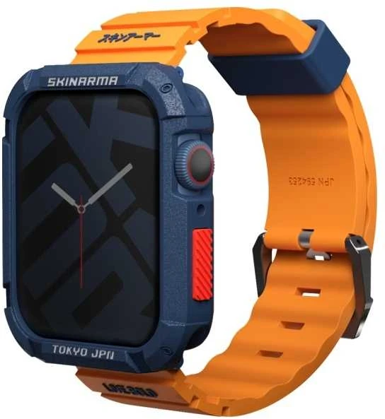 Skinarma apyrankė Shokku Apple Watch 45/44/42mm oranžinės spalvos