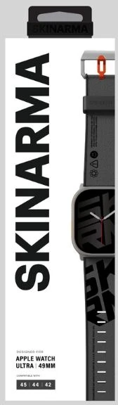 Skinarma Band Spunk Apple Watch Ultra pewter žalios spalvos