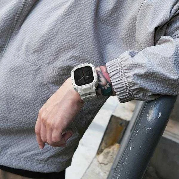Skinarma Band+Dėklas Mecha 2in1 Apple Watch 49mm juodos spalvos
