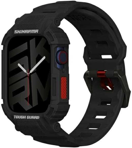 Skinarma Band+Dėklas Mecha 2in1 Apple Watch 45/44mm juodos spalvos