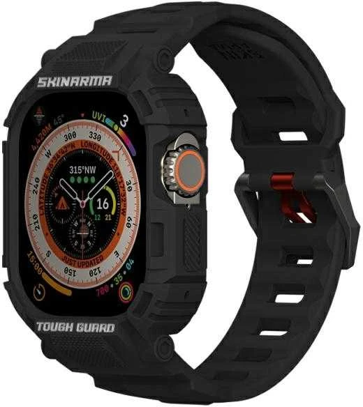 Skinarma Band+Dėklas Mecha 2in1 Apple Watch 49mm juodos spalvos