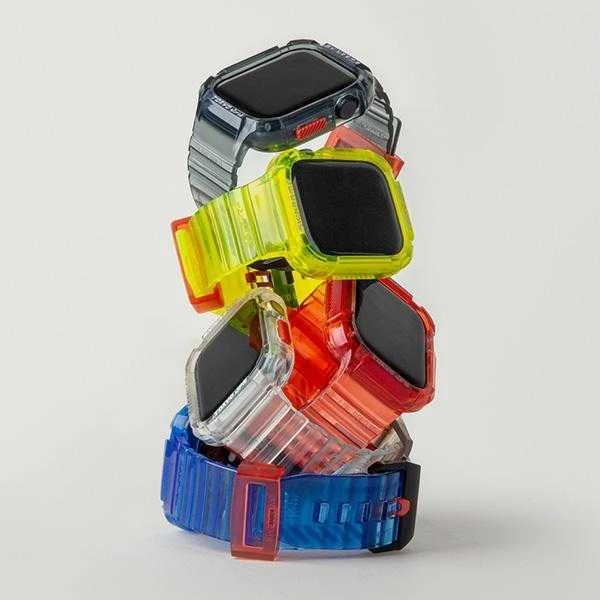 Skinarma Band+Dėklas Saido 2in1 Apple Watch 45/44mm clear
