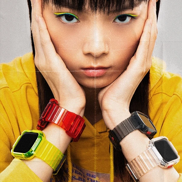 Skinarma Band+Dėklas Saido 2in1 Apple Watch 45/44mm clear