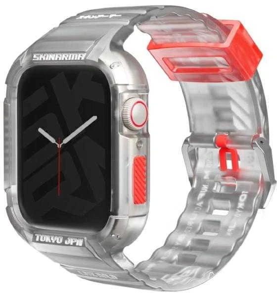 Skinarma Band+Dėklas Saido 2in1 Apple Watch 45/44mm clear