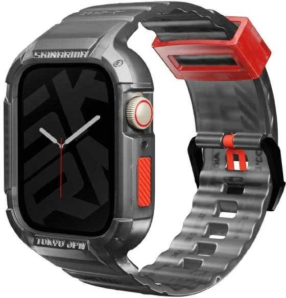 Skinarma Band+Dėklas Saido 2in1 Apple Watch 45/44mm smoke