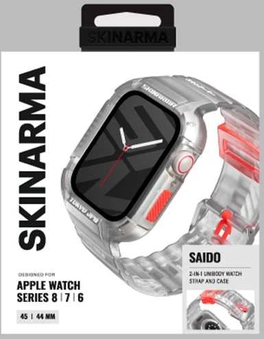 Skinarma Band+Dėklas Saido 2in1 Apple Watch 45/44mm clear