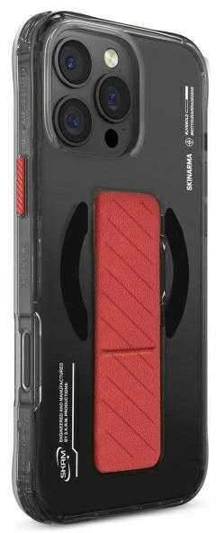 Skinarma dėklas Axon Apple iPhone 16 Pro 6.3″ Magnetic Charging + Grip Stand juodos spalvos