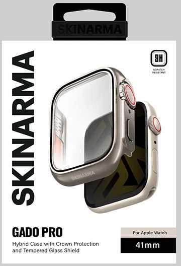 „Skinarma Gado Pro“ dėklas „Apple Watch 41mm“ titano spalvos
