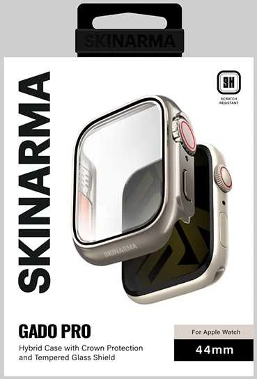 „Skinarma Gado Pro“ dėklas „Apple Watch 44mm“ titano spalvos