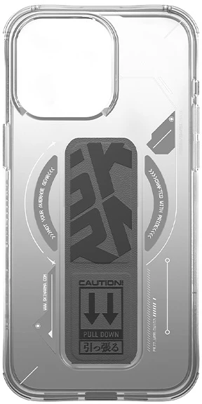 Skinarma dėklas Helio Apple iPhone 16 Pro Max 6.9″ Magnetic Charging + Grip Stand titanium
